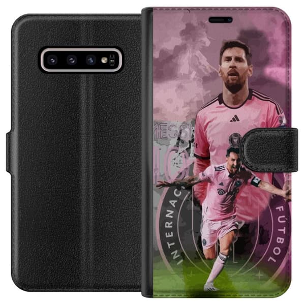 Kompatibelt Lommeboketui til Samsung Galaxy S10+ Messi