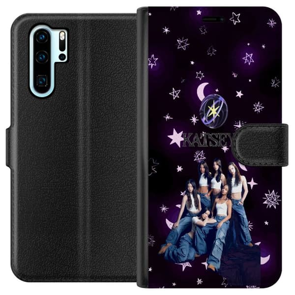 Kompatibel Tegnebogsetui til Huawei P30 Pro KATSEYE lilla