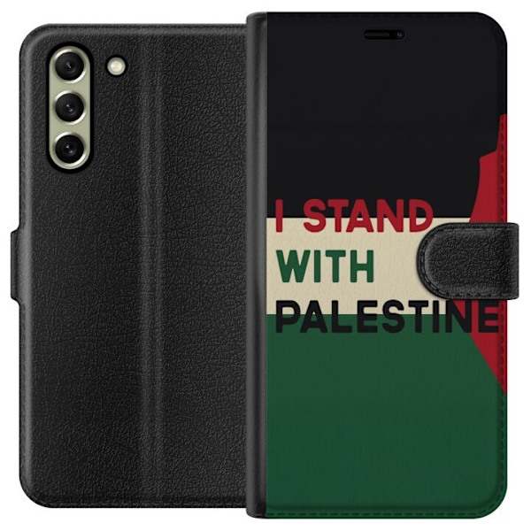 Samsung Galaxy S21 FE 5G Plånboksfodral Stand with Palestine