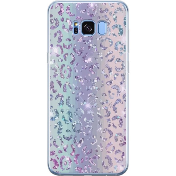 Samsung Galaxy S8+ Gennemsigtig cover Glitter Leopard