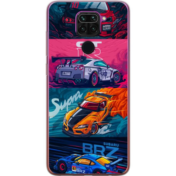 Xiaomi Redmi Note 9 Gjennomsiktig deksel Subaru Racing