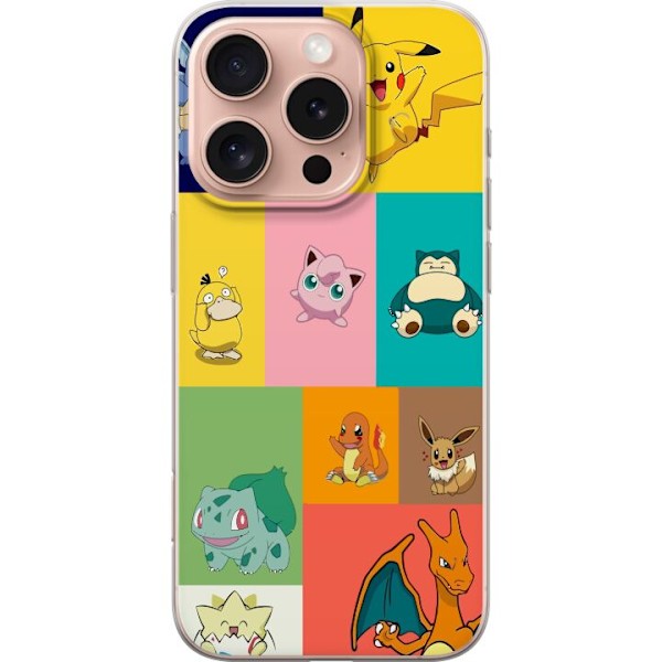 Apple iPhone 16 Pro Läpinäkyvä kuori Pokémont