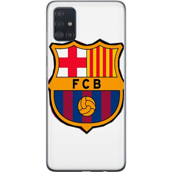 Samsung Galaxy A51 Läpinäkyvä kuori FC Barcelona Emblem Jalkapallo Katalonia Sininen Punainen Seuran Logo Ylpeys La Liga Fanit Ikoninen Kuva
