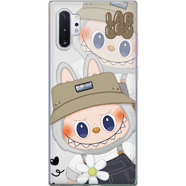 Samsung Galaxy Note10+ Gennemsigtig cover Labubu Minimal Mood - Enkel og stilren monsterdesign