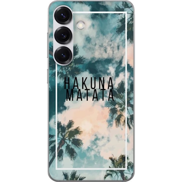 Samsung Galaxy S25 Läpinäkyvä kuori Hakuna Matata