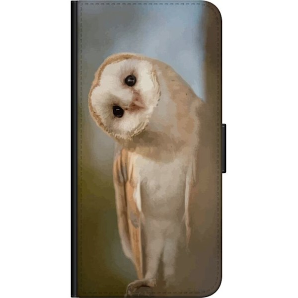 Xiaomi Redmi Note 9 Pro Tegnebogsetui Ugle Nysgerrig Blik Fuglemotiv Skov Natur Grafisk Design Populært Motiv Dyr Tema Dekoration