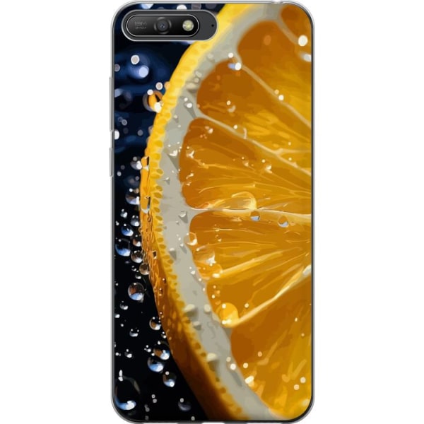 Huawei Y6 (2018) Genomskinligt Skal Apelsin