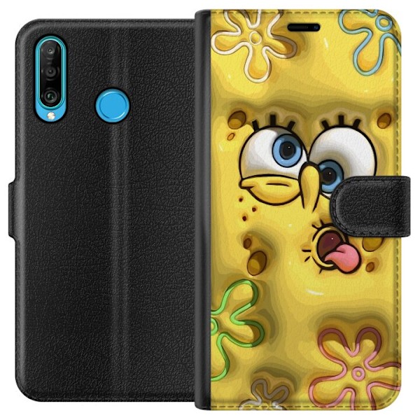 Huawei P30 lite Lommeboketui SvampeBob