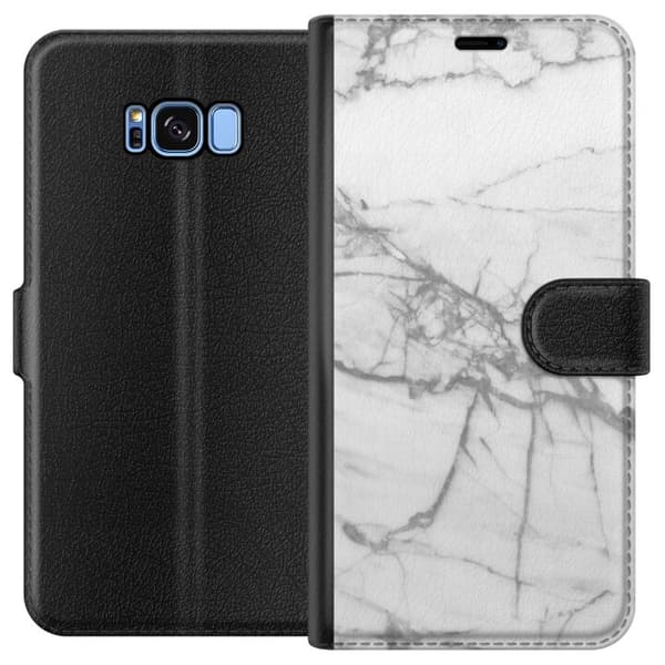 Kompatibelt Plånboksfodral till Samsung Galaxy S8 Marmor
