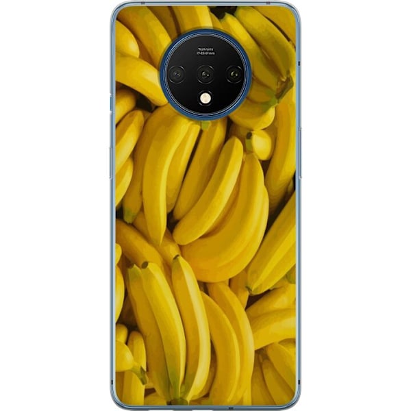 OnePlus 7T Genomskinligt Skal Banana Pattern – lekfullt mön