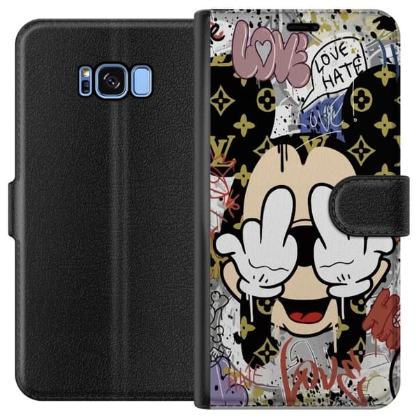 Kompatibel Tegnebogsetui til Samsung Galaxy S8 Mickey Mouse