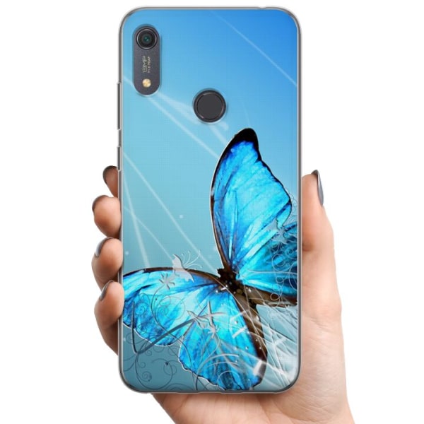 Huawei Y6s (2019) TPU Mobilcover Sommerfugl