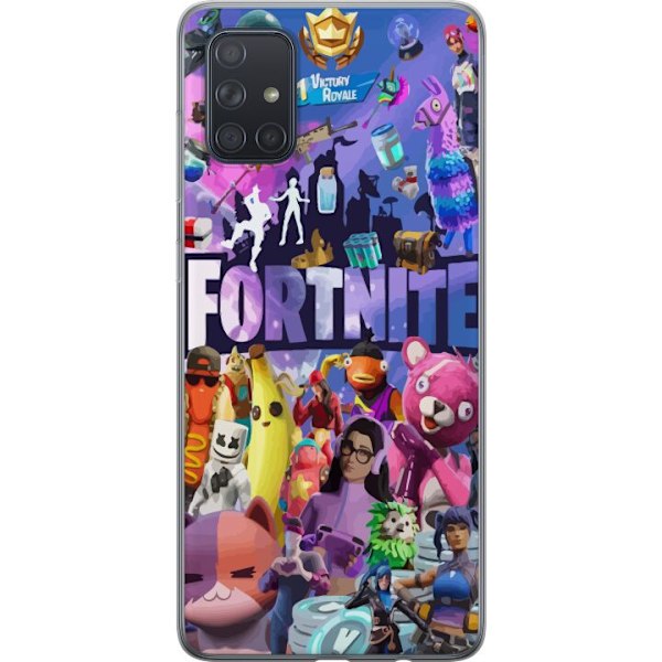 Samsung Galaxy A71 Läpinäkyvä kuori Fortnite Skins Emotes B