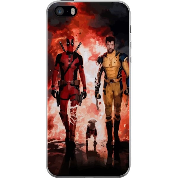 Apple iPhone 5s Gennemsigtig cover Wolverine Deadpool