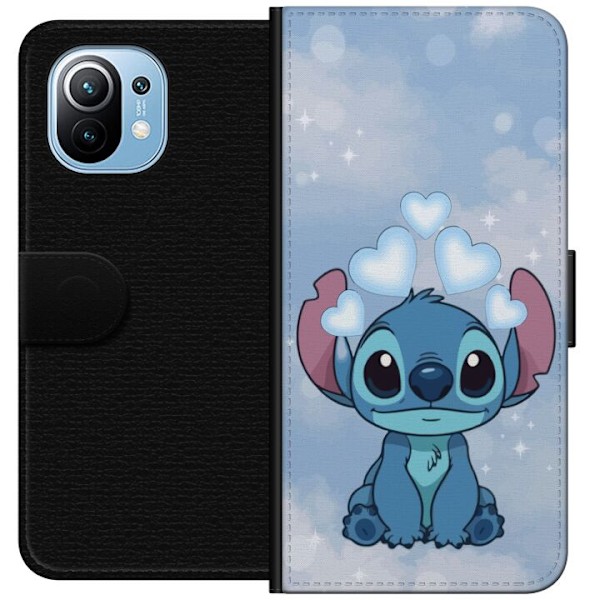 Xiaomi Mi 11 Tegnebogsetui Stitch Hoppende Glæde - Sjovt Design til Gave