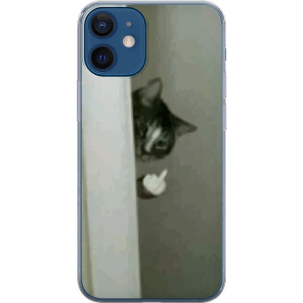 Kompatibelt Mobilskal till Apple iPhone 12 mini HAHA Katt