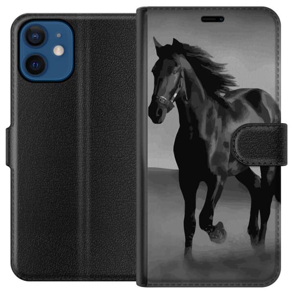 Kompatibelt Plånboksfodral till Apple iPhone 12 mini Dark Horse
