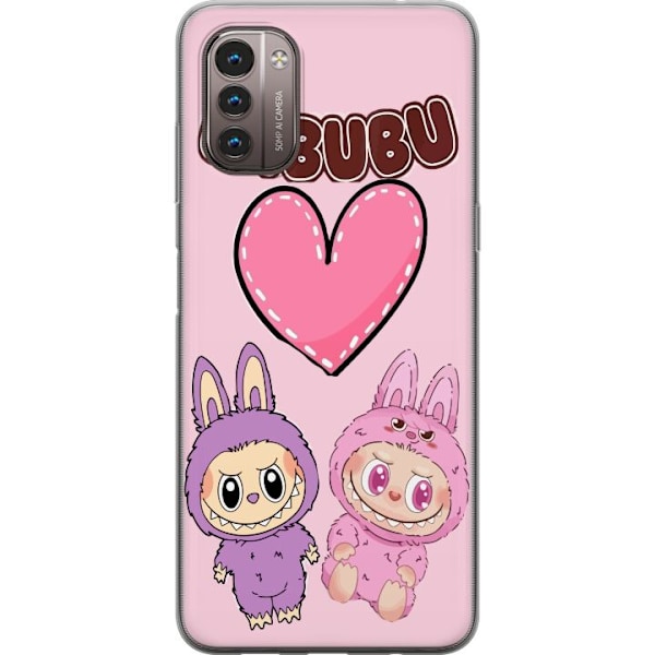 Nokia G21 Genomskinligt Skal Labubu Pink Monster