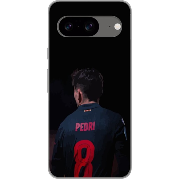 Google Pixel 8 Gjennomsiktig deksel Pedri FC Barcelona Fotball