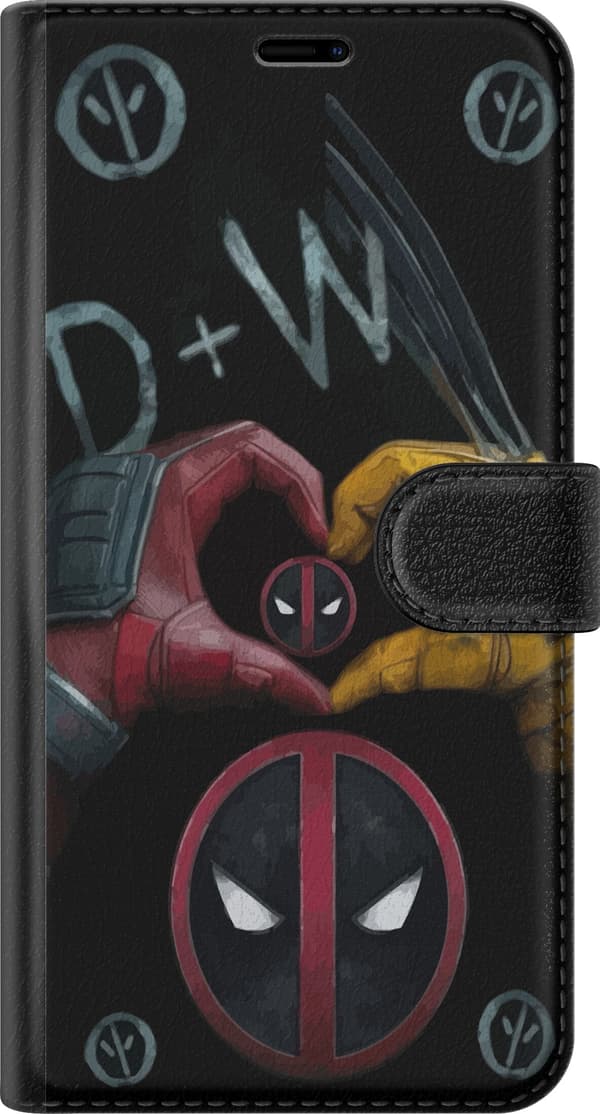 Kompatibelt Lommeboketui til Apple iPhone 11 Deadpool & Wolverine Kjærlighet