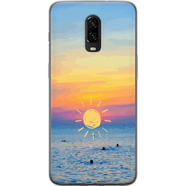 OnePlus 6T Läpinäkyvä kuori Auringonlasku