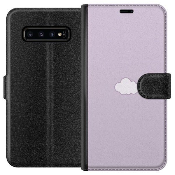 Samsung Galaxy S10 Tegnebogsetui Lilla Sky - minimalistisk sky