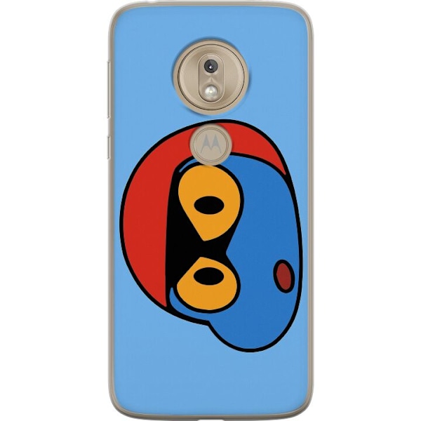 Motorola Moto G7 Play Läpinäkyvä kuori Bold Bot Head
