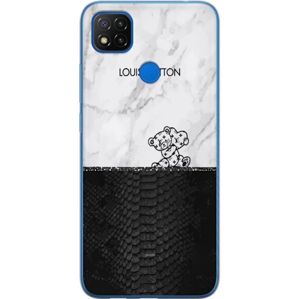 Xiaomi Redmi 9C NFC Gennemsigtig cover LV bjørn marmor