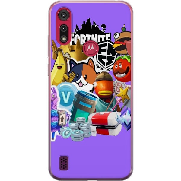 Motorola Moto E6s (2020) Läpinäkyvä kuori Fortnite