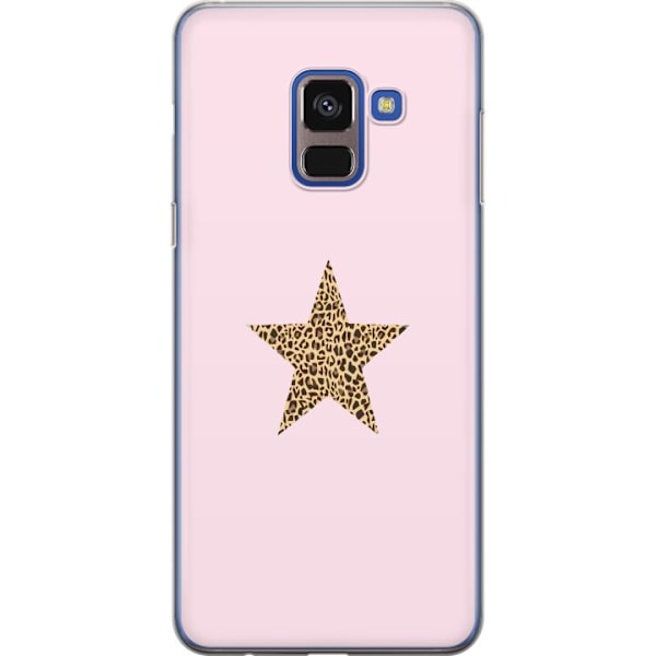 Samsung Galaxy A8 (2018) Gennemsigtig cover Leopard stjerne