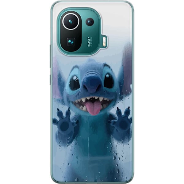 Xiaomi Mi 11 Pro Genomskinligt Skal Stitch Window View – Stitch vid ett fönster i söt stil