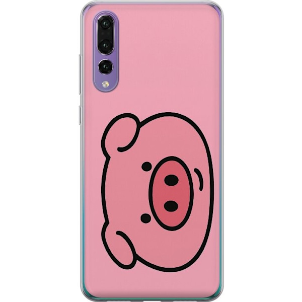 Huawei P20 Pro Läpinäkyvä kuori Kawaii Piggy