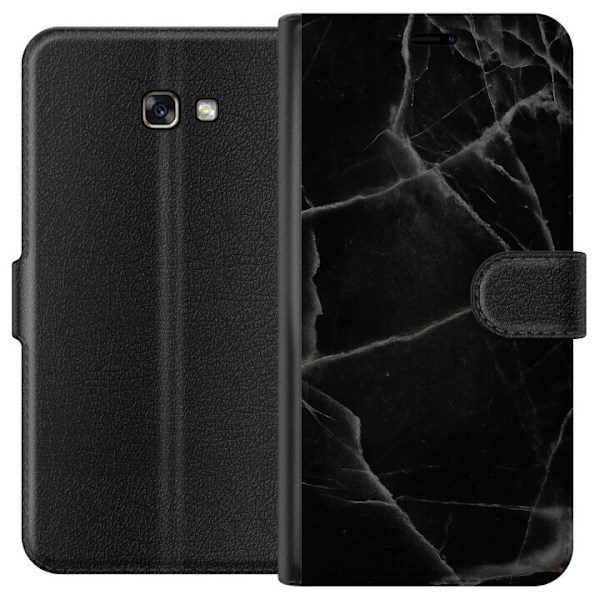 Samsung Galaxy A3 (2017) Tegnebogsetui Sort marmor