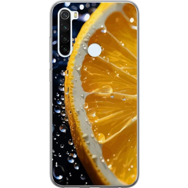 Xiaomi Redmi Note 8 Gennemsigtig cover Appelsin