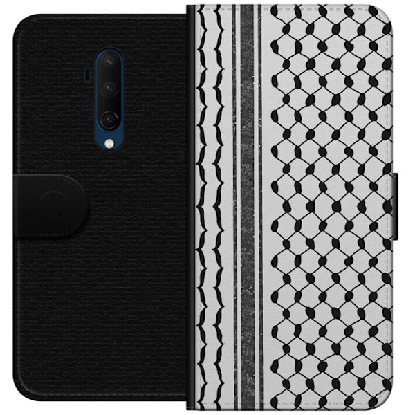 OnePlus 7T Pro Lompakkokotelo Palestiinalainen kuvio - perinteiseen tyyliin inspiroima keffiyeh-kangas