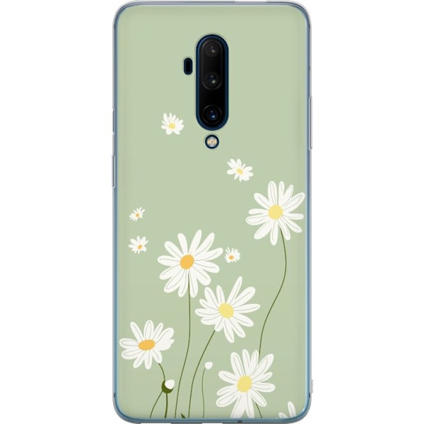 OnePlus 7T Pro Genomskinligt Skal Prästkragar – blommigt mönster i svensk sommarstil