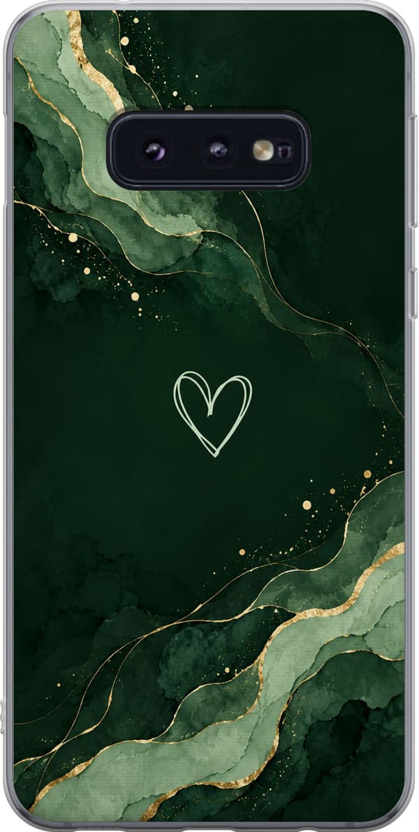 Kompatibelt Mobildeksel til Samsung Galaxy S10e Skogshjerte grønn