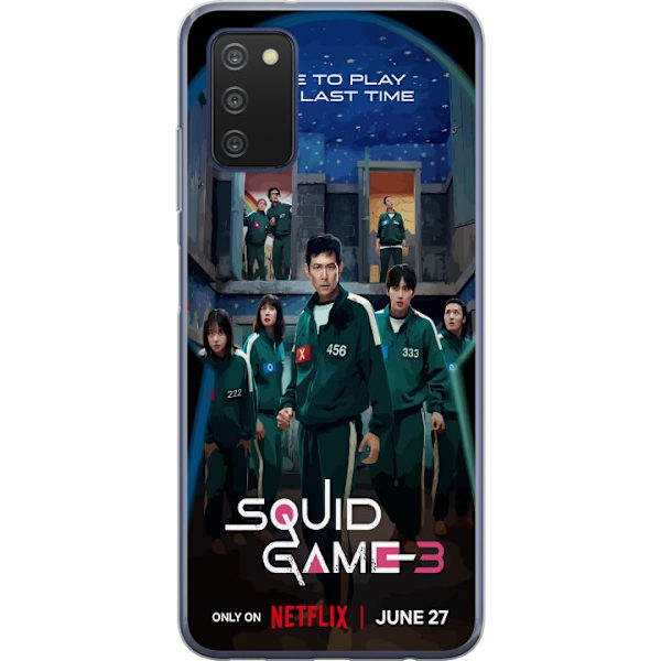 Samsung Galaxy A03s Gennemsigtig cover Squid Game Sæson 3 TV-serie karakterer Populære TV-serie motiver Ikoner Spænding Drama Asiatisk design Trend