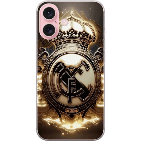 Apple iPhone 16 Läpinäkyvä kuori Real Madrid