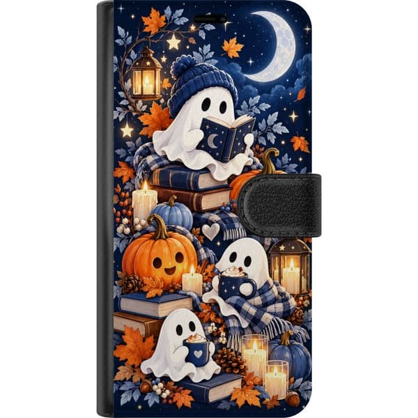 Kompatibelt Plånboksfodral till Apple iPhone 12 mini Månspöken blå