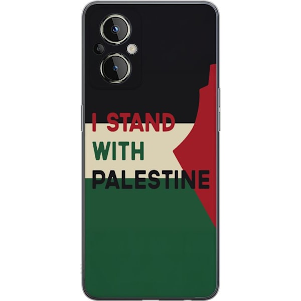 OnePlus Nord N20 5G Genomskinligt Skal Stand with Palestine – solidaritetsdesign med starkt budskap