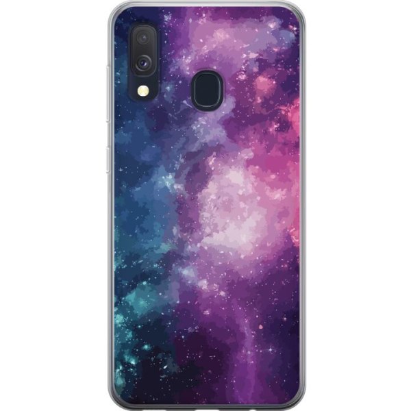 Samsung Galaxy A40 Gennemsigtig cover Nebula