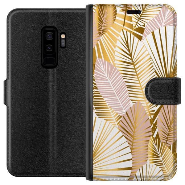 Kompatibelt Lommeboketui til Samsung Galaxy S9+ Gull