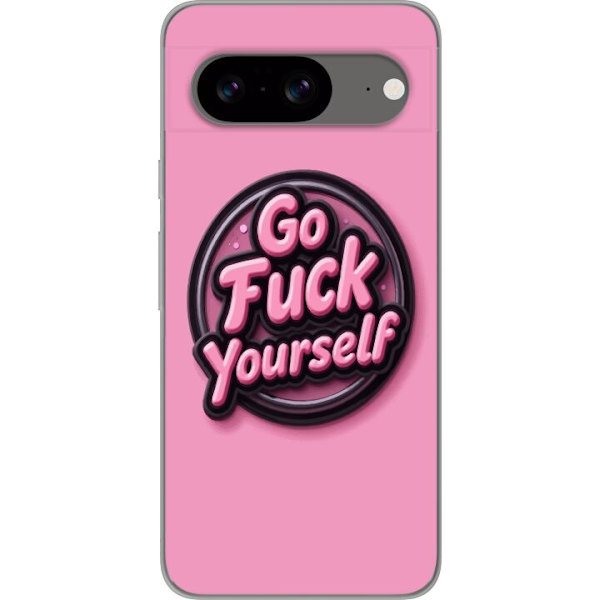 Kompatibelt Mobildeksel til Google Pixel 8 Rosa 3D textposter