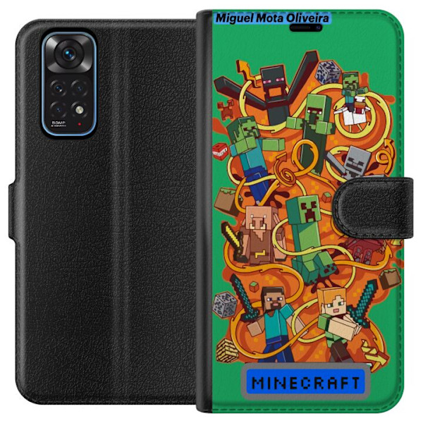 Xiaomi Redmi Note 11 Plånboksfodral Minecraft