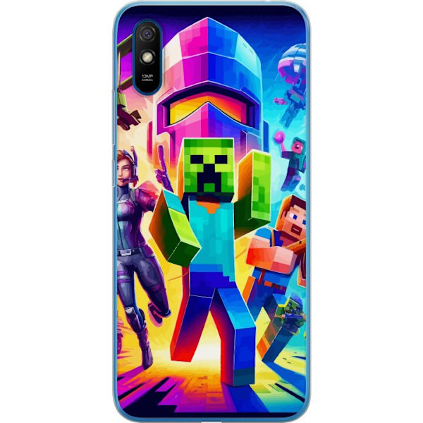 Xiaomi Redmi 9A Genomskinligt Skal Fortnite vs Minecraft