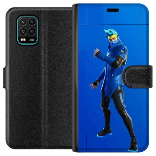 Xiaomi Mi 10 Lite 5G Lompakkokotelo Fortnite - Ninja Blue