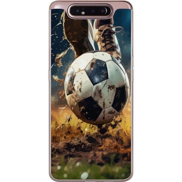 Samsung Galaxy A80 Gjennomsiktig deksel Fotball