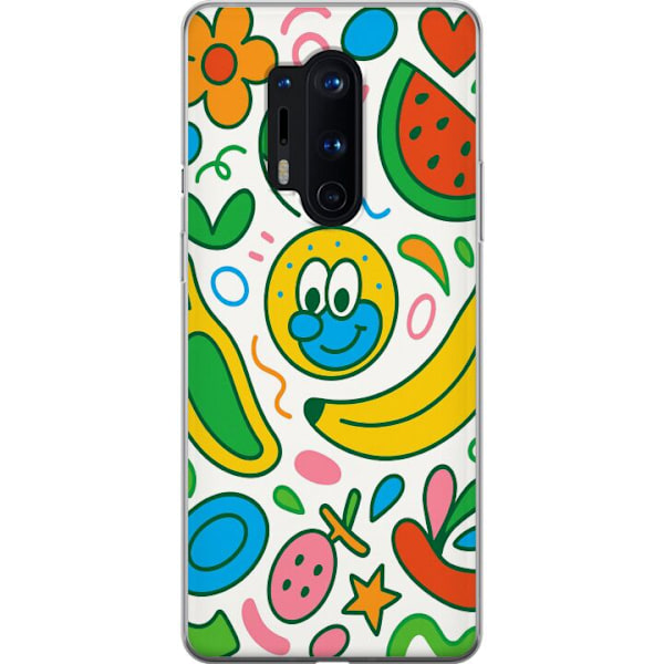 OnePlus 8 Pro Gennemsigtig cover Sommerfugle Slør