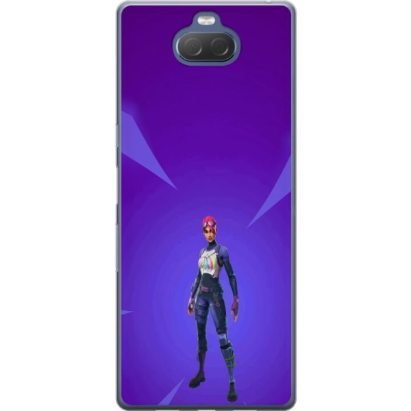 Sony Xperia 10 Plus Gennemsigtig cover Fortnite - Brite Bomber